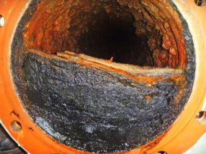 Picture of pipe with corrosion
