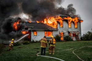 Picture of home on fire