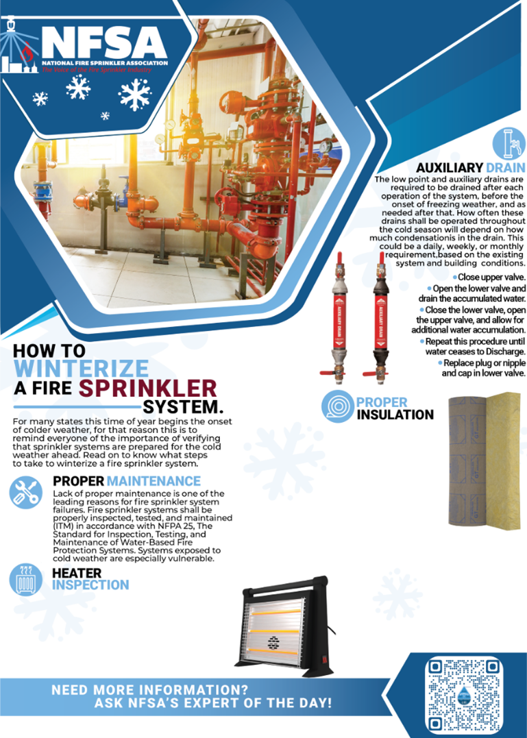 NFSA fire sprinkler freeze protection guide