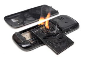 cell phone lithium-ion battery fire